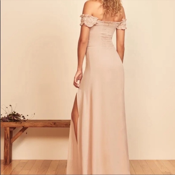 NWT Reformation Gimlet Dress Champagne 4 - Picture 4 of 13